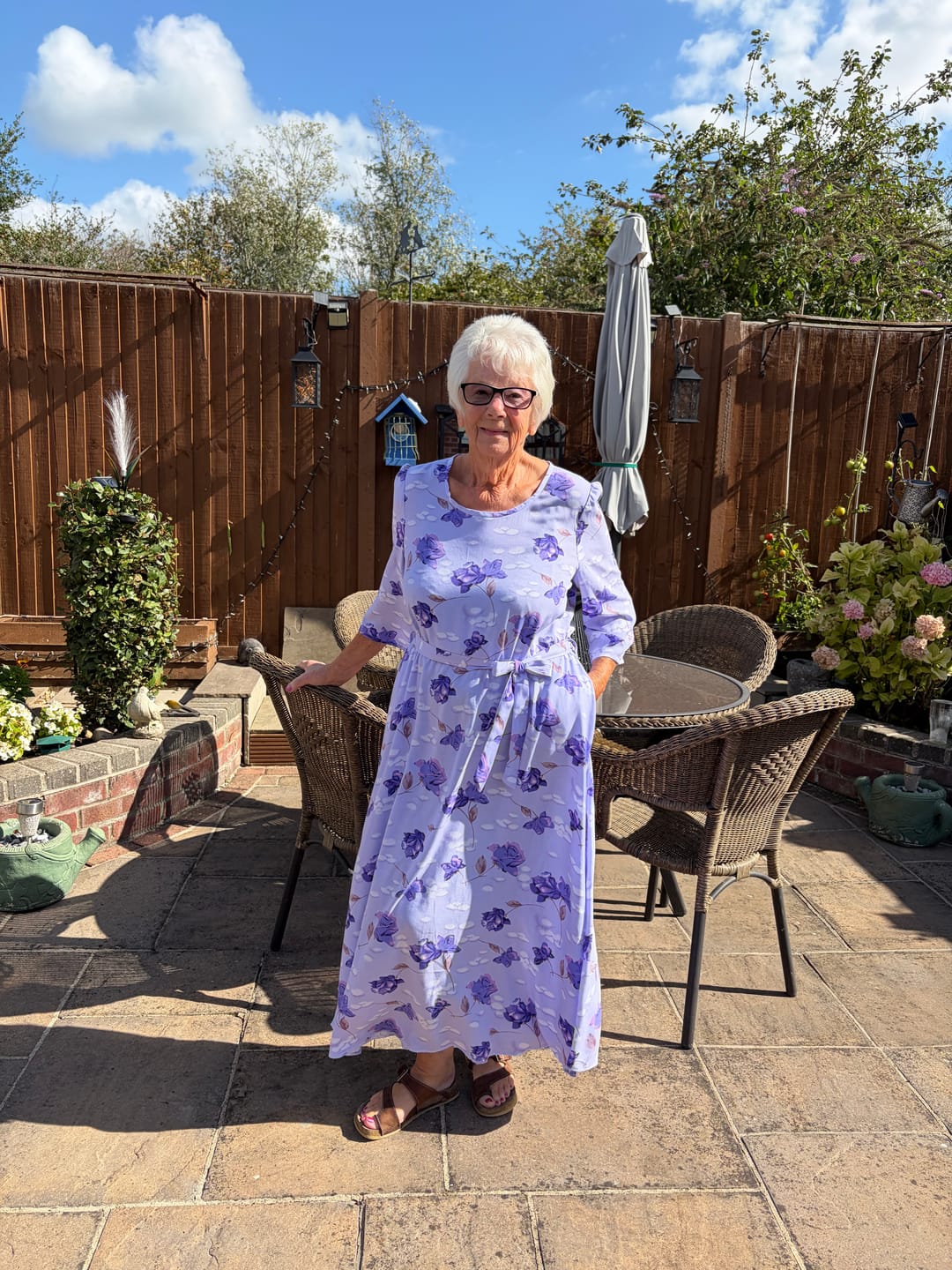 Customer photo review of Roses and Spots Viscose Challis Fabric