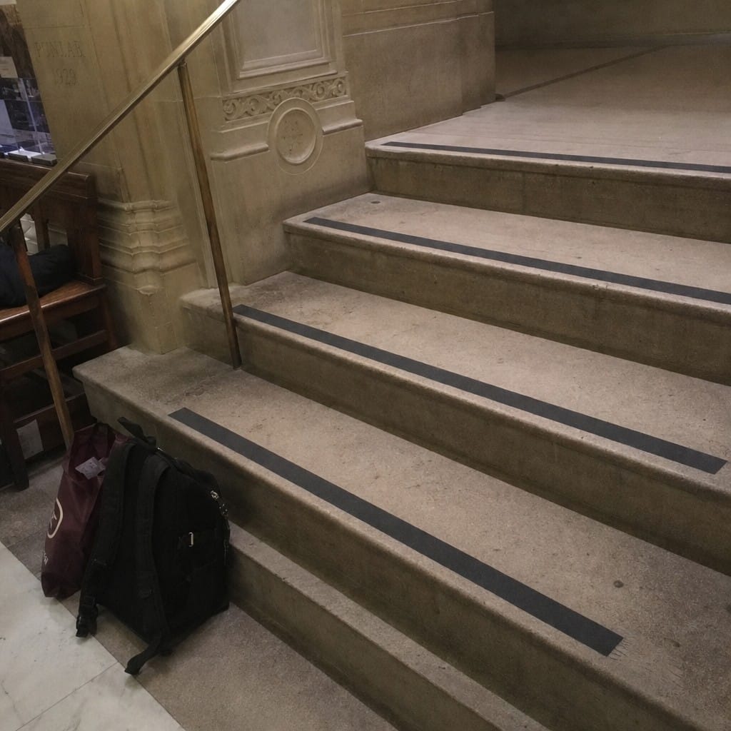 Customer photo review of 50mm Carborundum Stair Insert Cut to Any Size