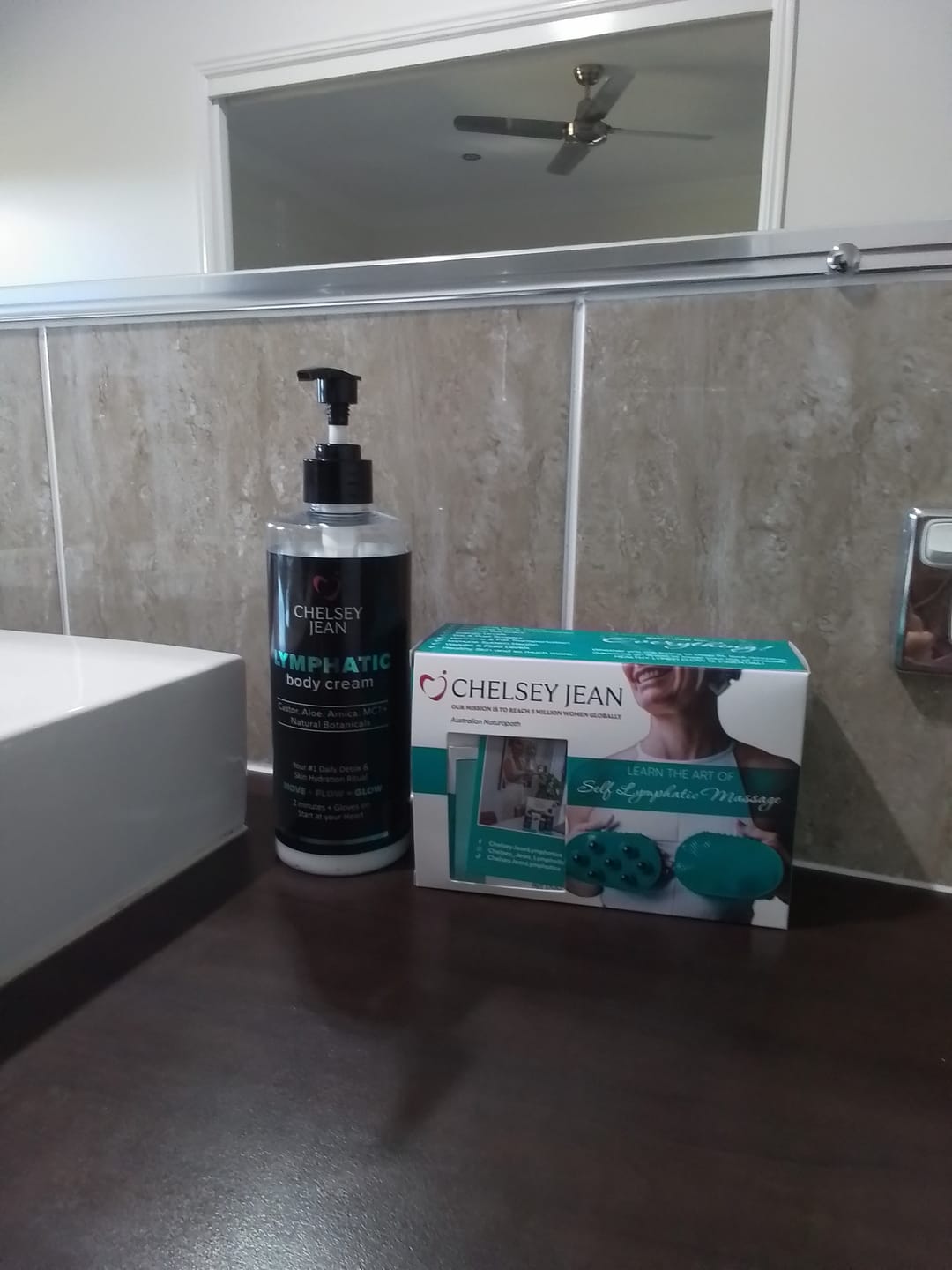 Customer photo review of Dual-Action Lymphatic Gloves