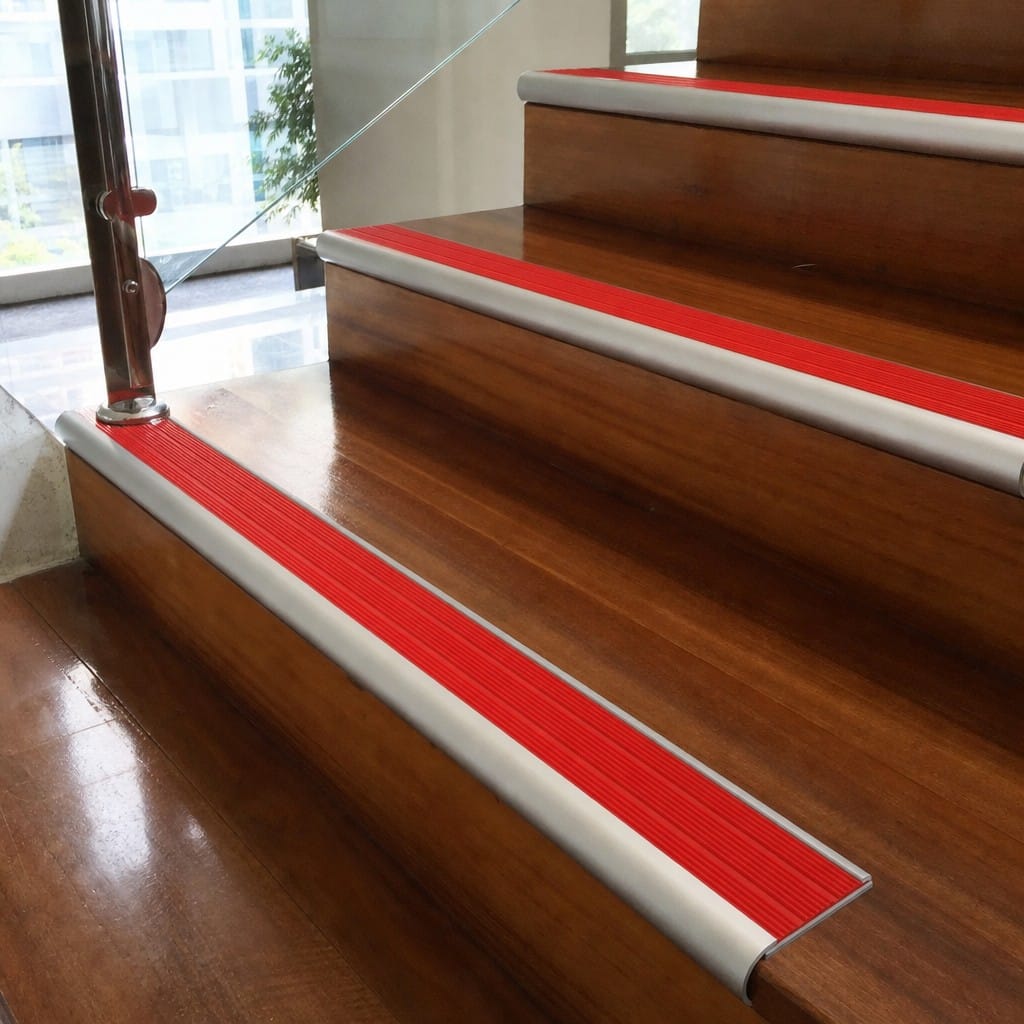 Customer photo review of Aluminium Bullnose Stair Nosing 66.5x30mm, Cut to Size 700-3200mm