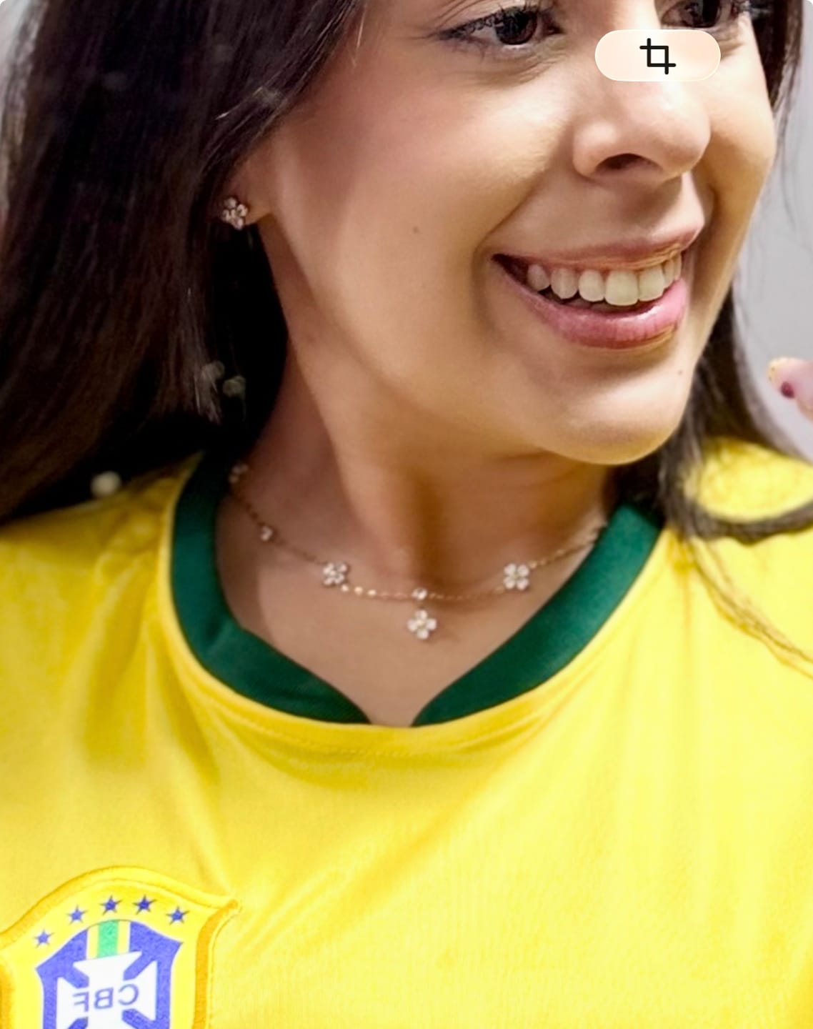 Customer photo review of Colar Florenza Banhado em Ouro 18k