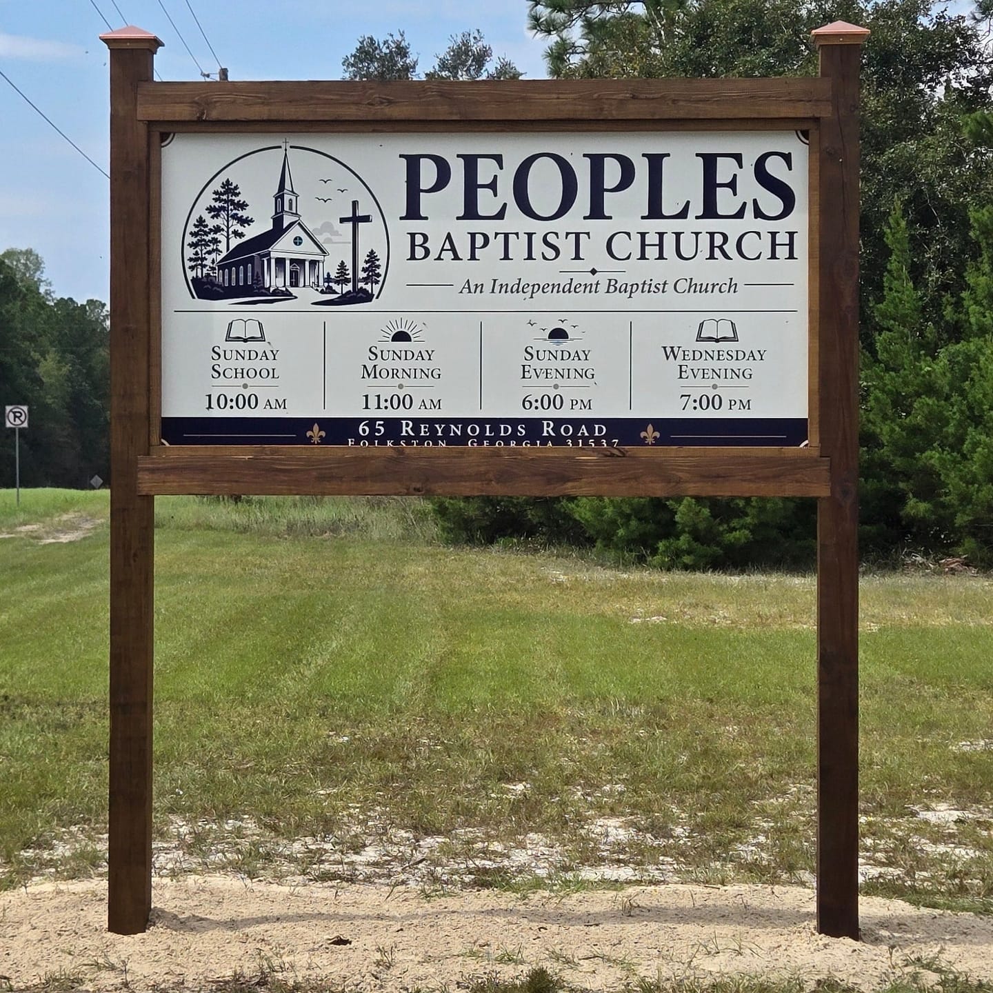 Customer photo review of Custom Outdoor Business Signs | Dibond Storefront Signs