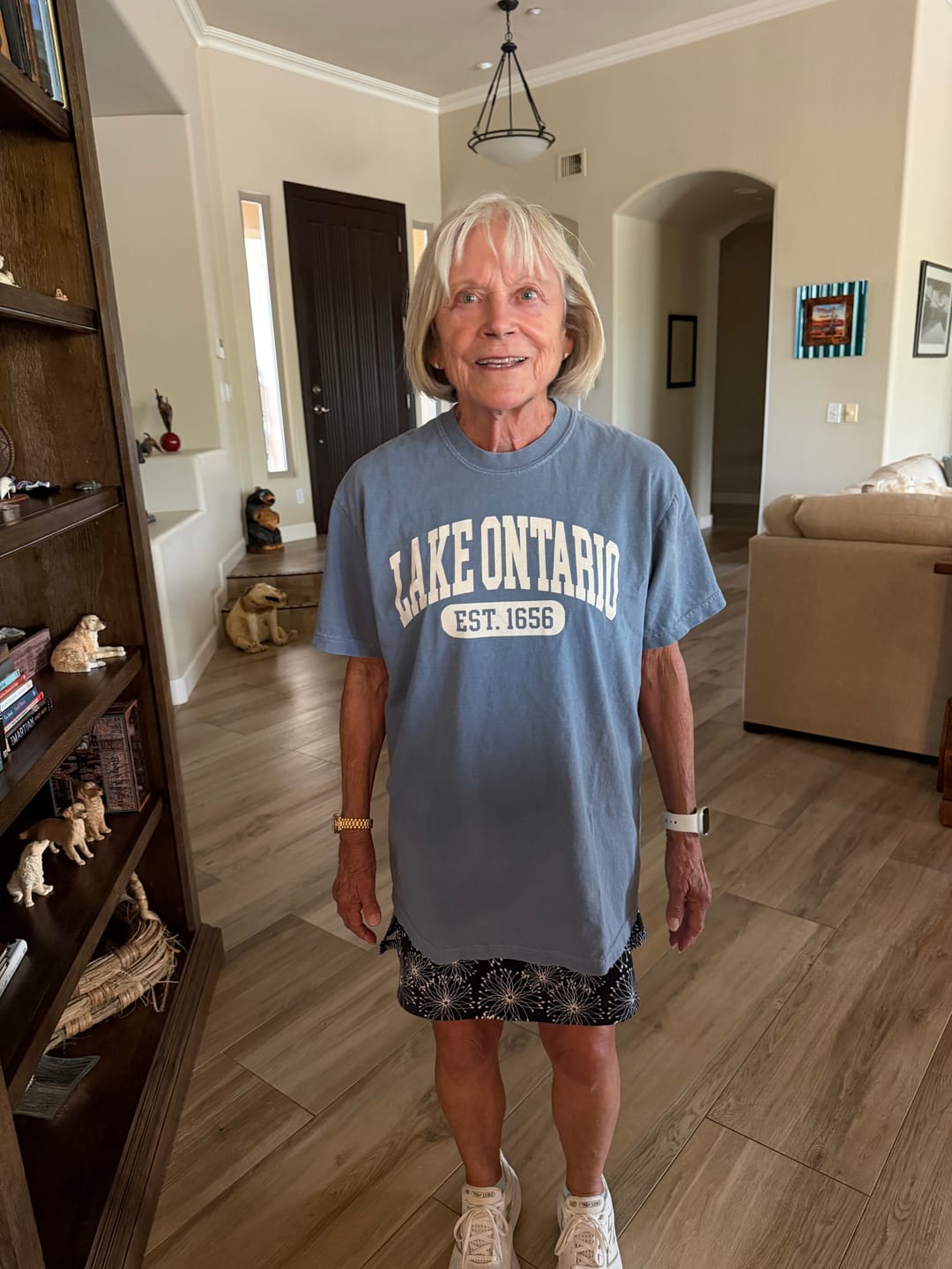 Customer photo review of Lake Ontario Varsity T-Shirt