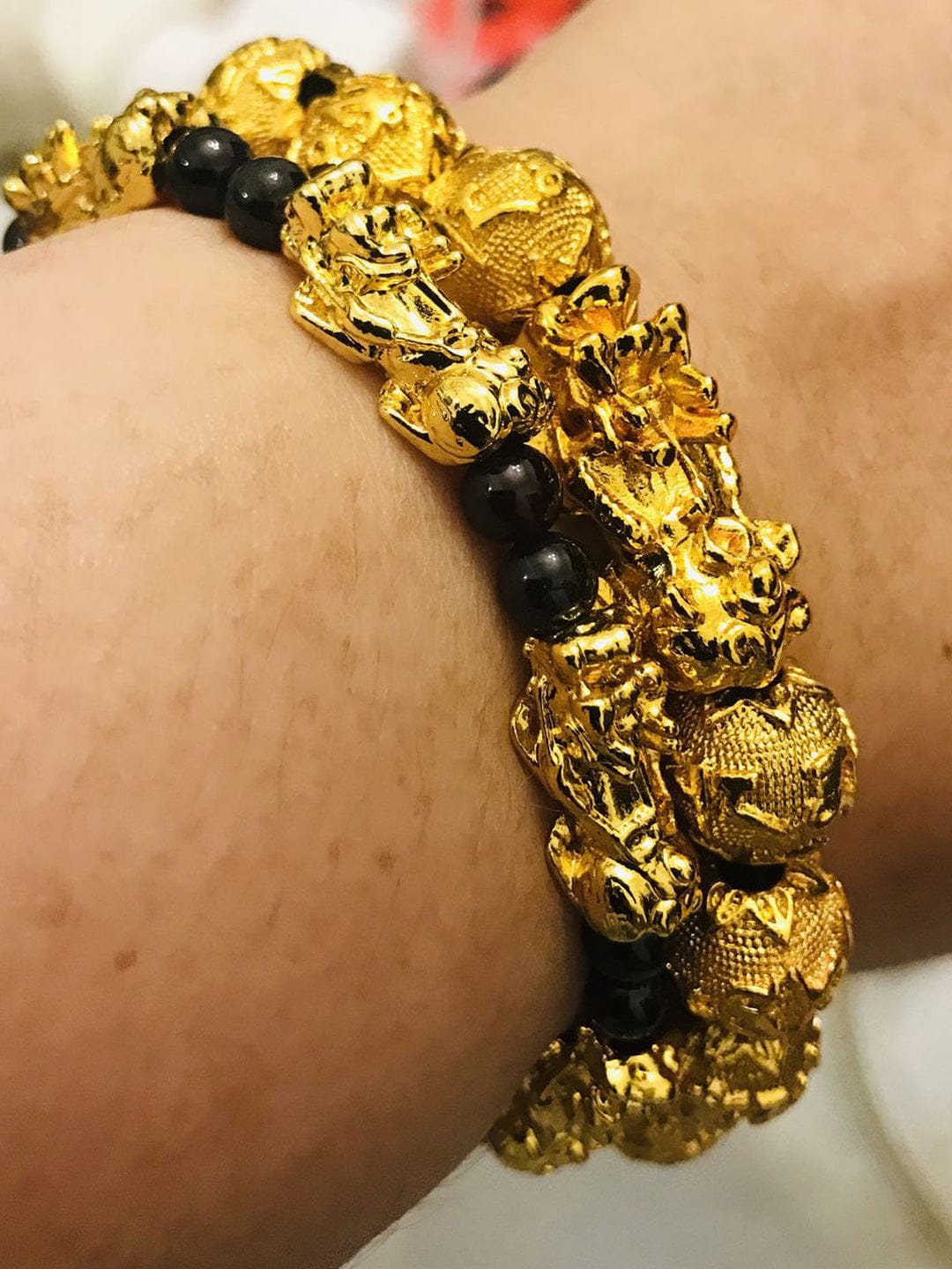 Customer photo review of The Golden Mandate Pixiu Bracelet - Free