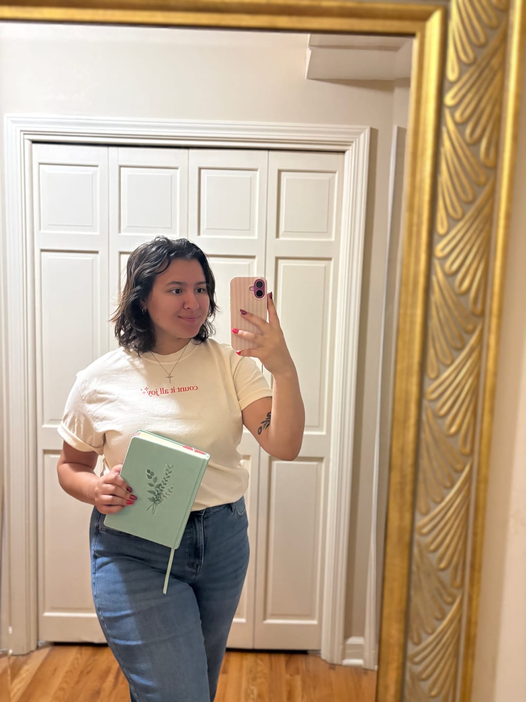 Customer photo review of Count It All Joy Tee - Ivory