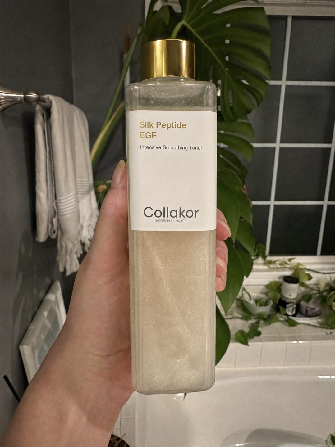 Customer photo review of Silk Peptide EGF Toner