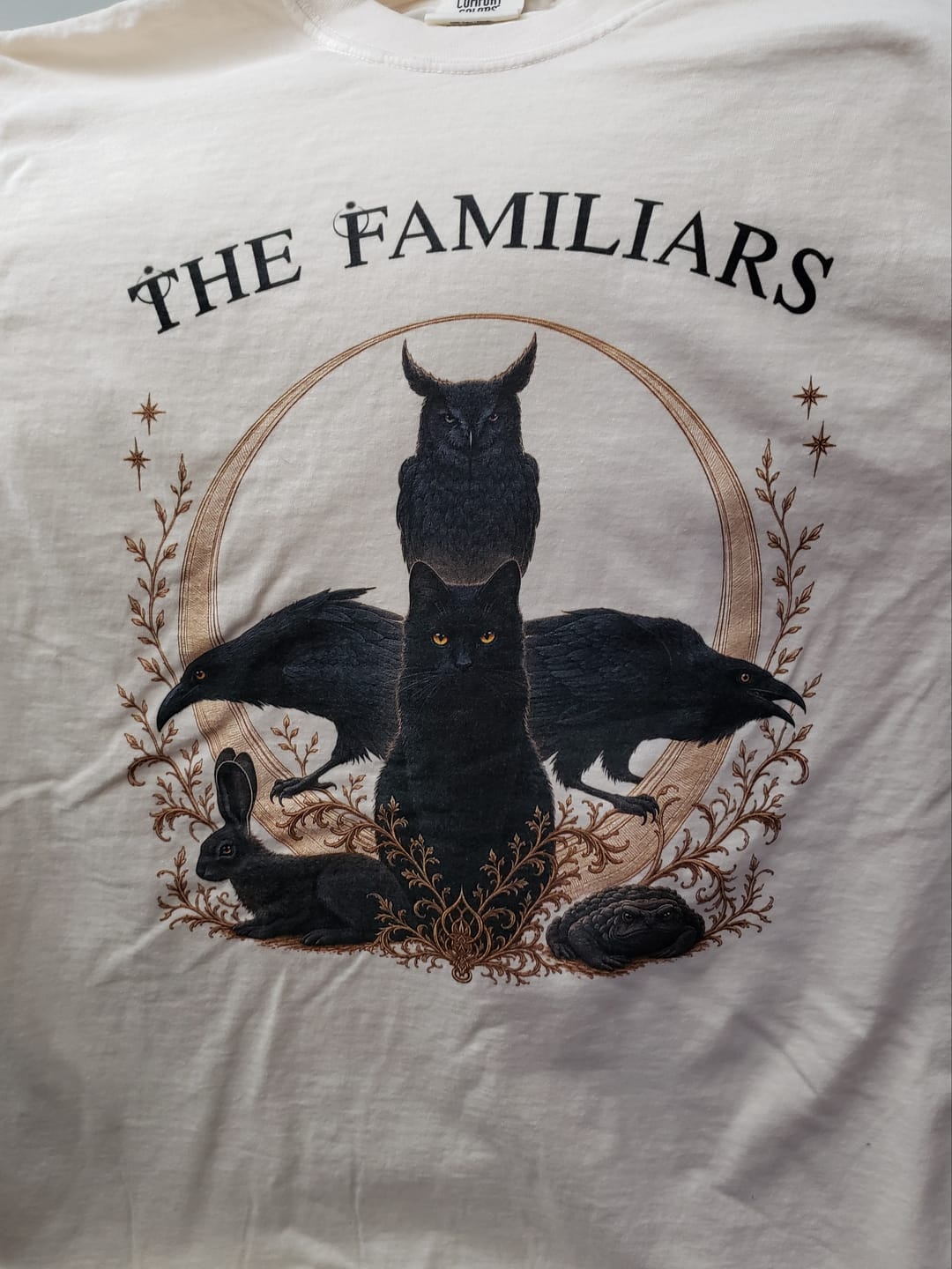 Customer photo review of The Familiars T-Shirt