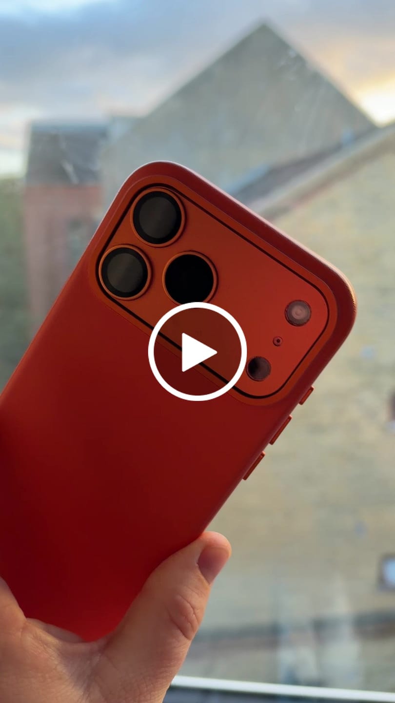 Customer video review of iPhone 17 Pro Max Leather Case - MagSafe - Solar Orange