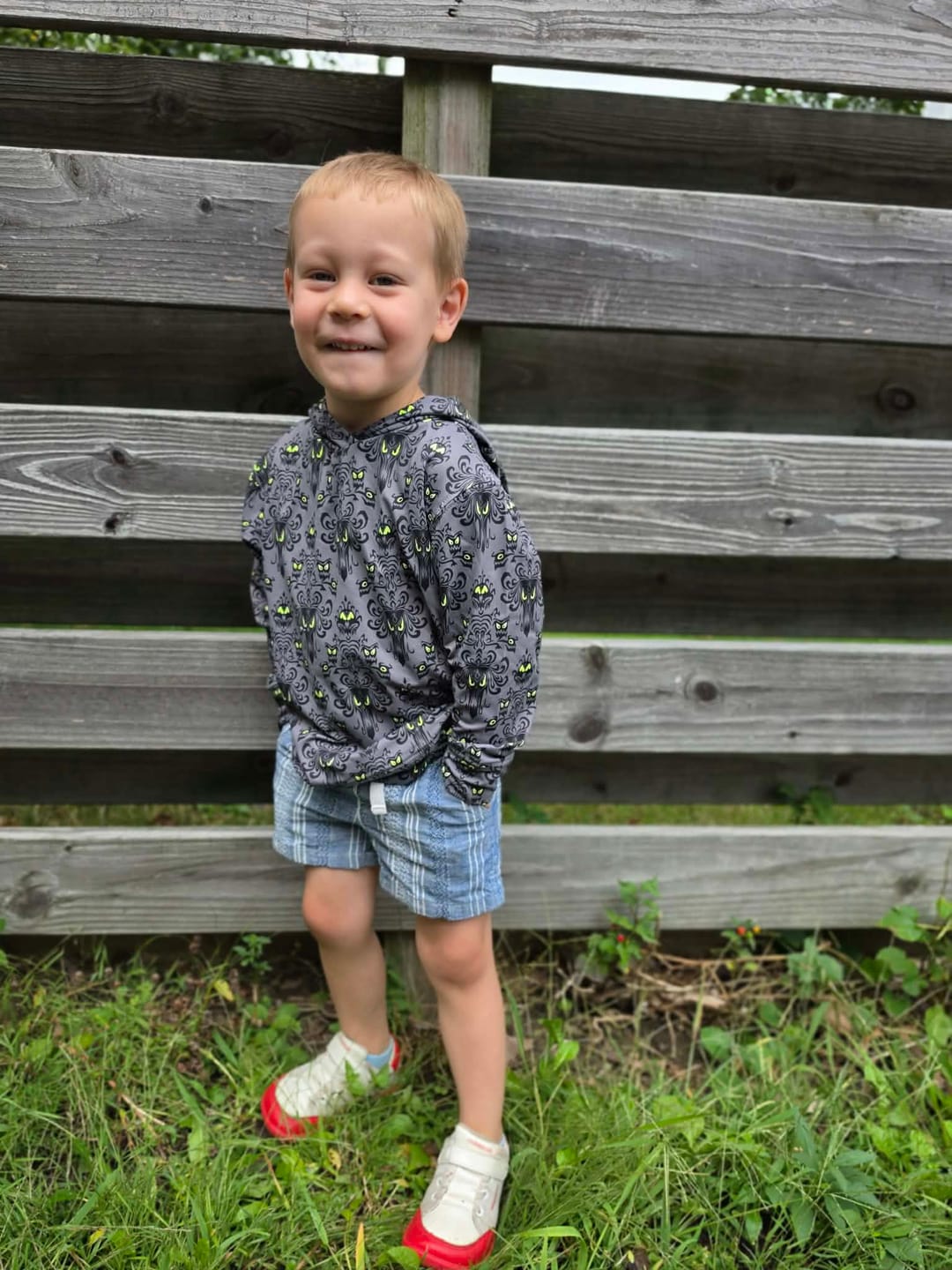 Customer photo review of Disney’s Haunted Mansion "Wall Creeps" – Preschooler Performance Hoodie