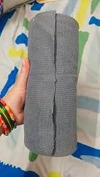 Customer photo review of Microfiber Cleaning Roll- 50 Pcs- 25x25 CM- 1000 Times Washable