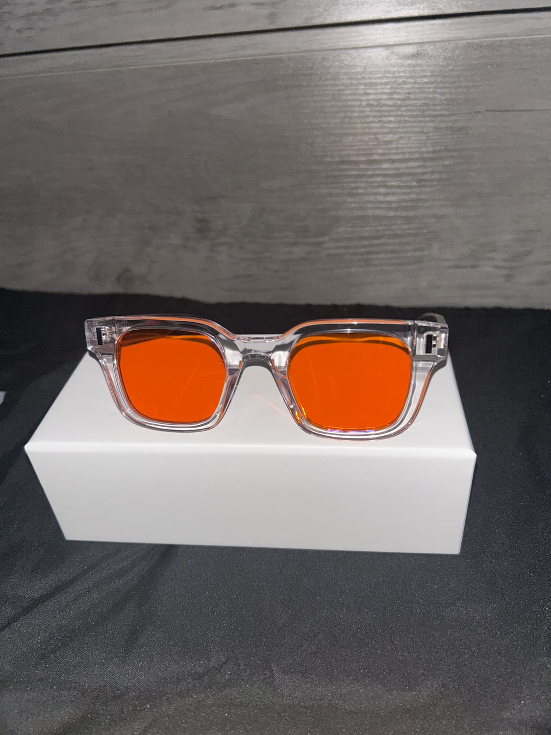 Customer photo review of The Aston Clear Blue Light blockers 2.0