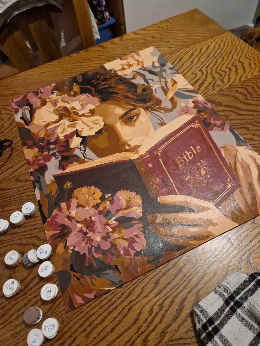 Customer photo review of Romantic Faith | Paint by Number