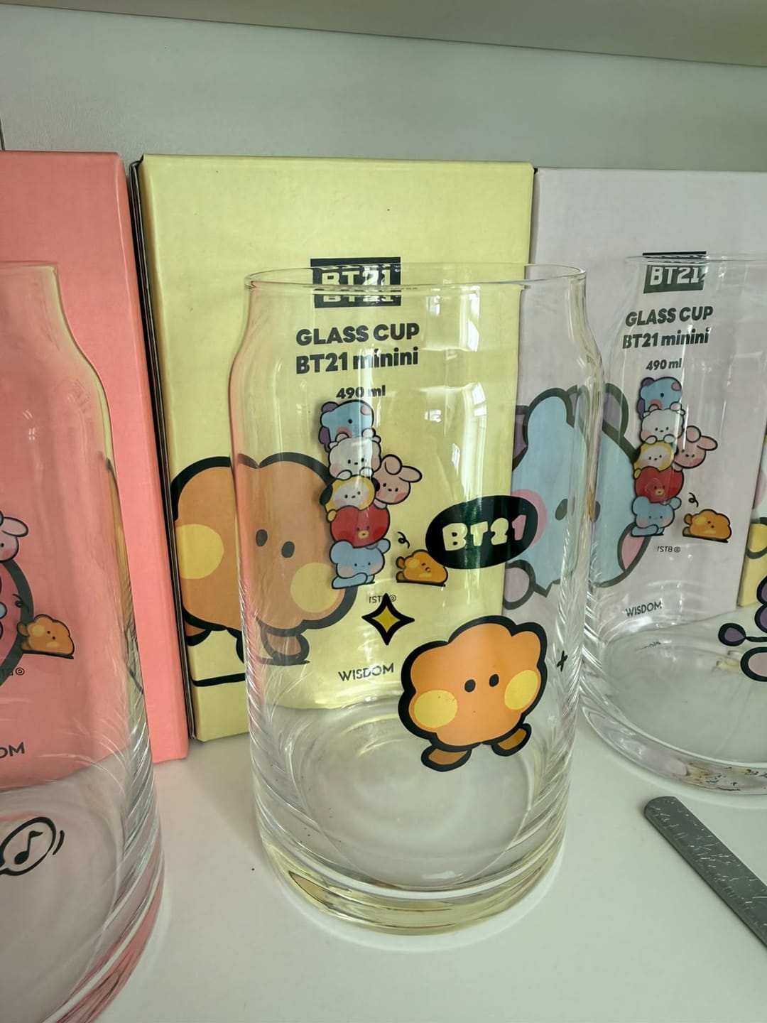 Customer photo review of BT21 MININI GLASS CUP