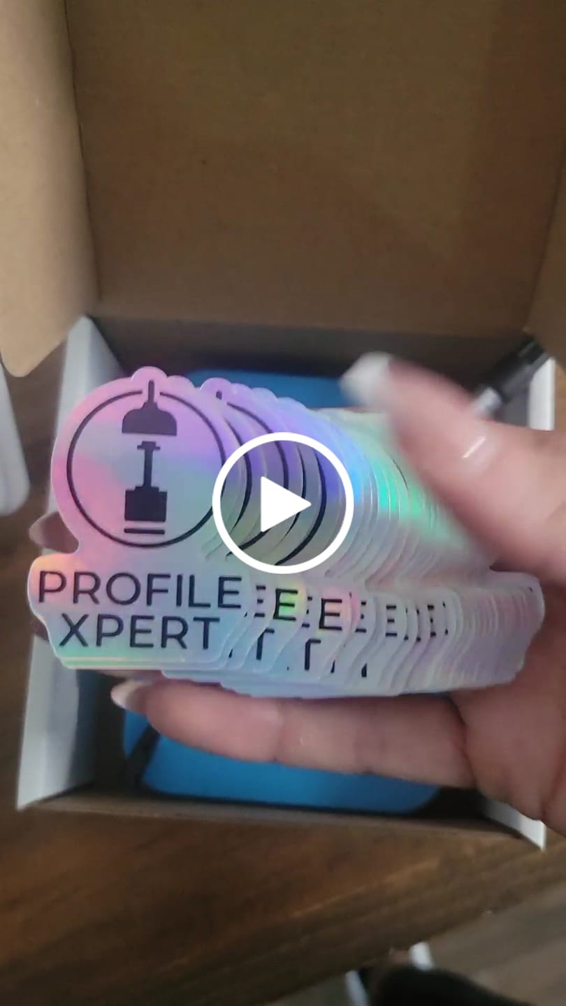 Customer video review of ¿Cuántos stickers quieres? Holo C