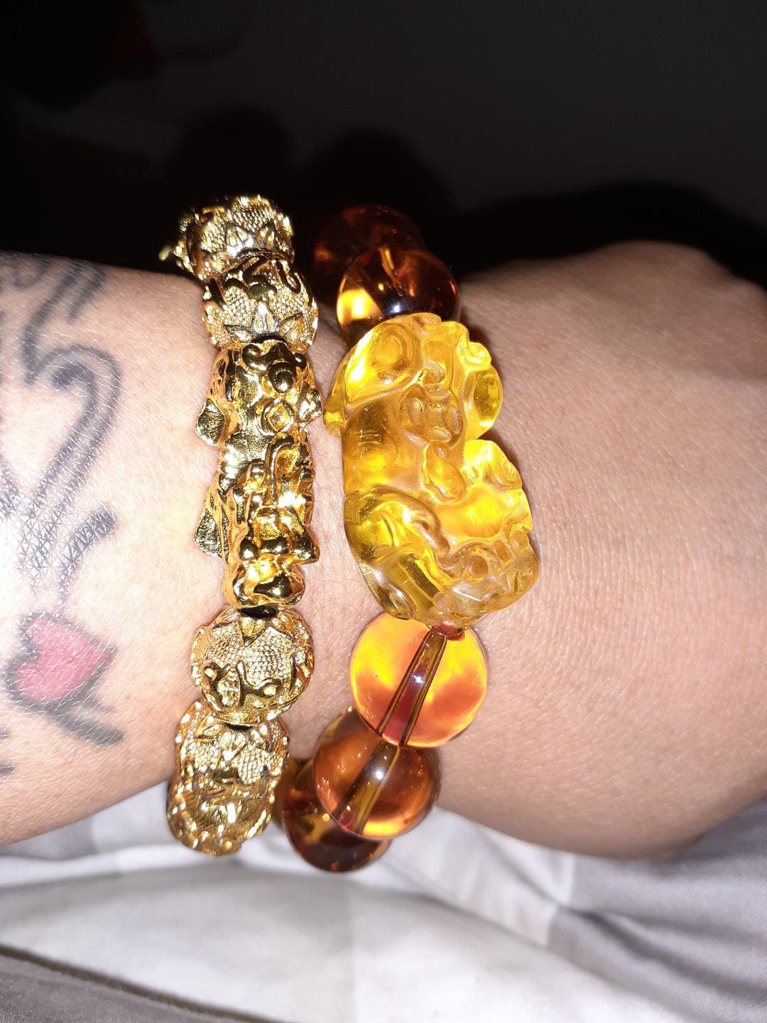Customer photo review of The Golden Mandate Pixiu Bracelet - Free