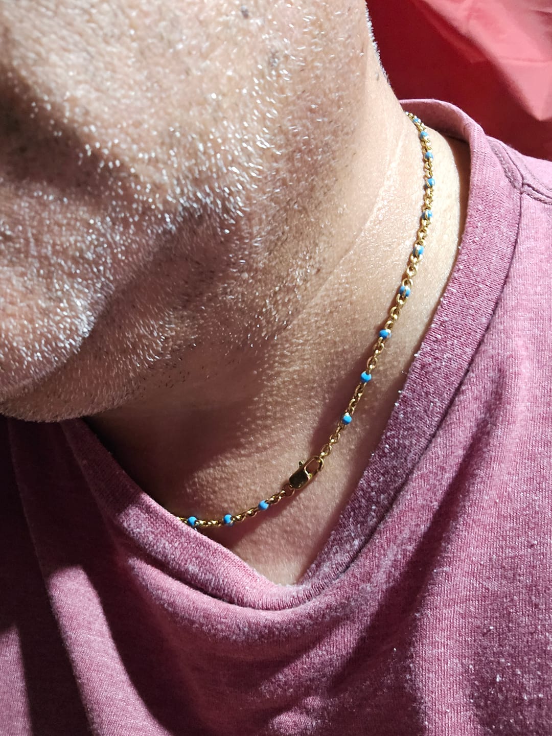 Customer photo review of Cadena Turquoise Vienna Link Oro