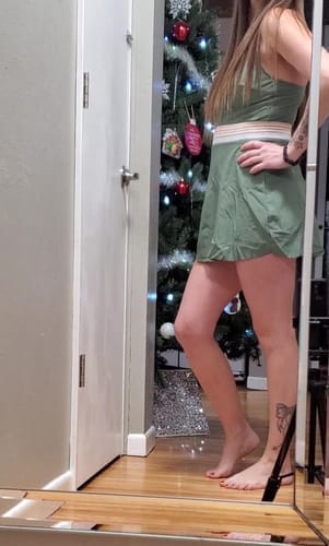 Customer photo review of Emoswim - Damen Badekleid Bauchweg Badeanzüge Schlankmachend Colorblock Kordelzug Bademode