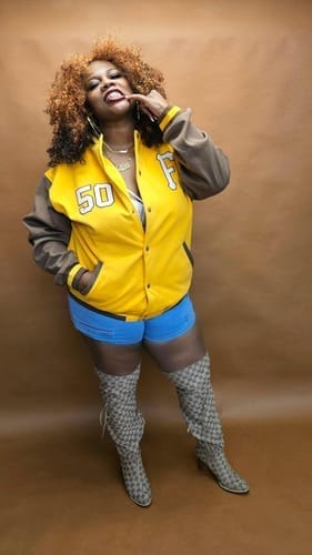 Customer photo review of Custom Royal White-Red Letterman Solider Classic Style Varsity Full-Snap Jacket