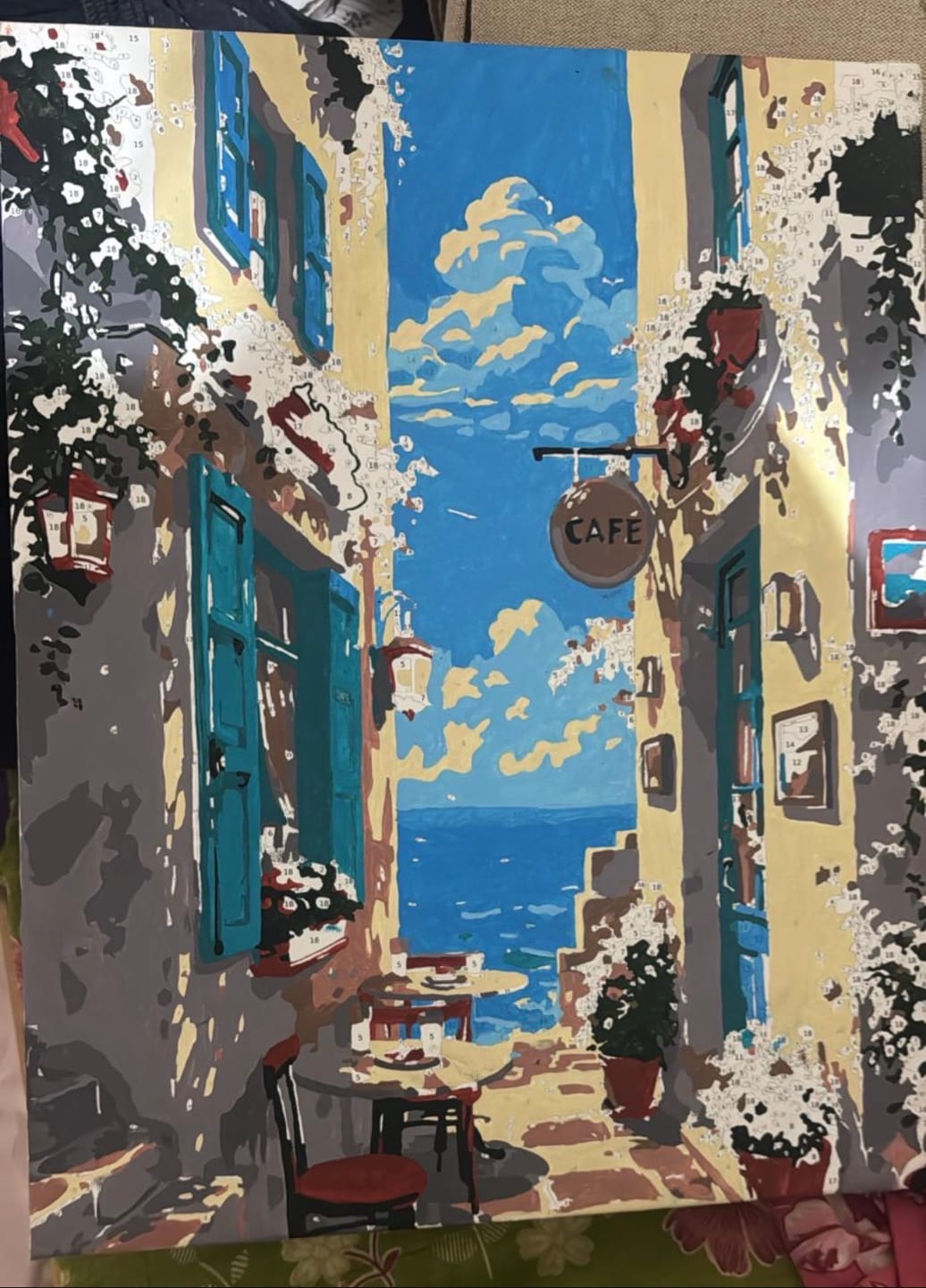 Customer photo review of Custom Paint By Numbers kit