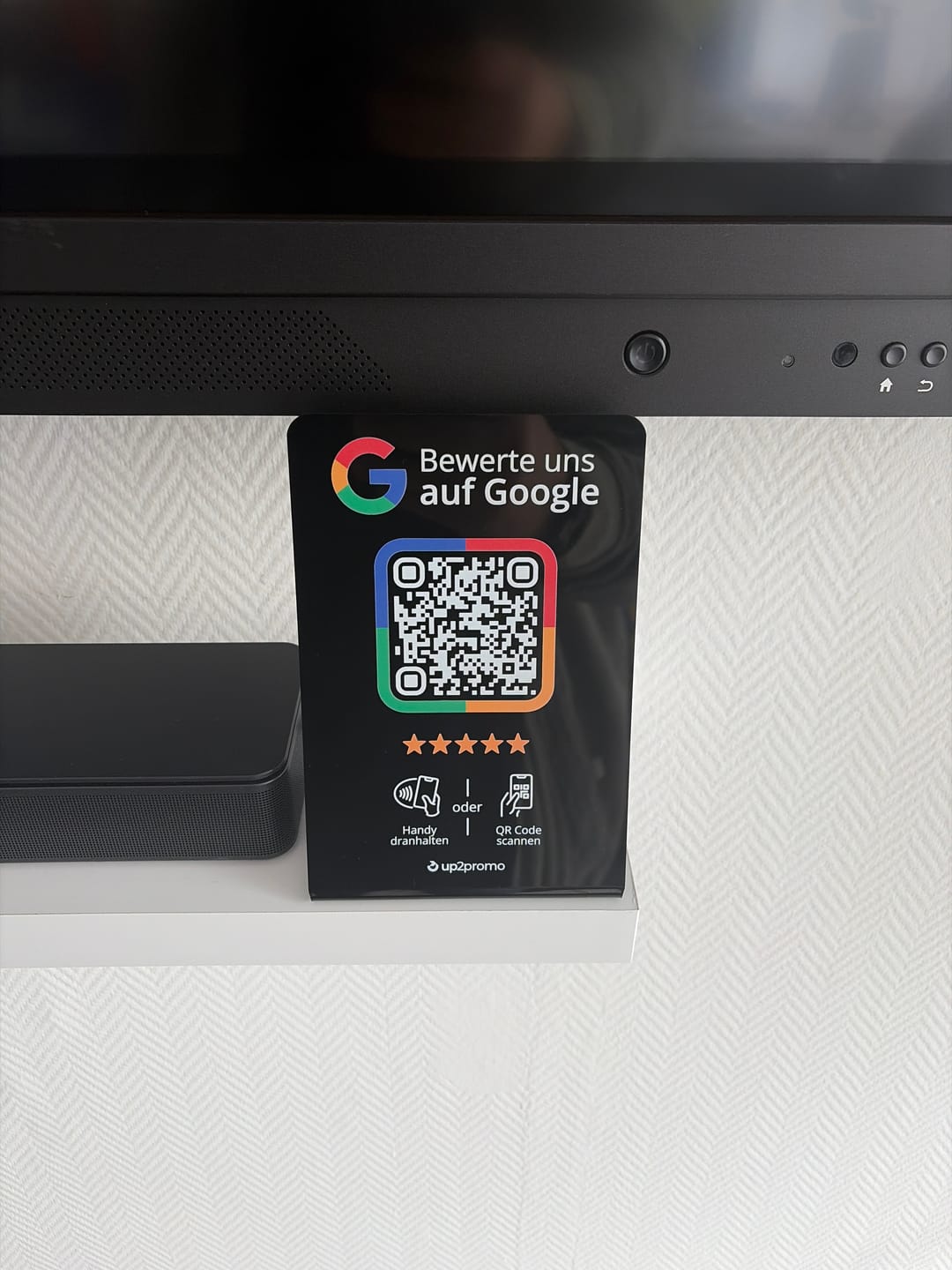 Customer photo review of Google Bewertung Aufsteller mit NFC & QR-Code