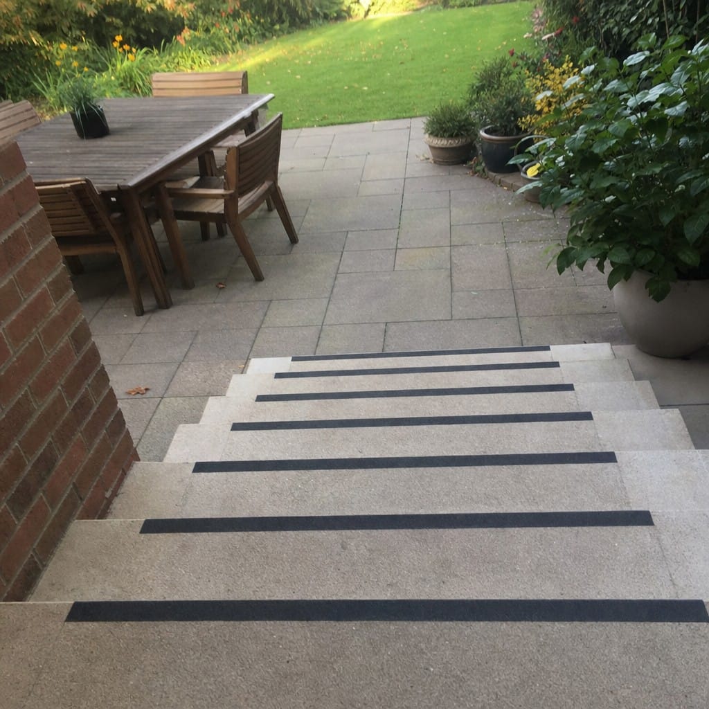 Customer photo review of 50mm Carborundum Stair Insert Cut to Any Size