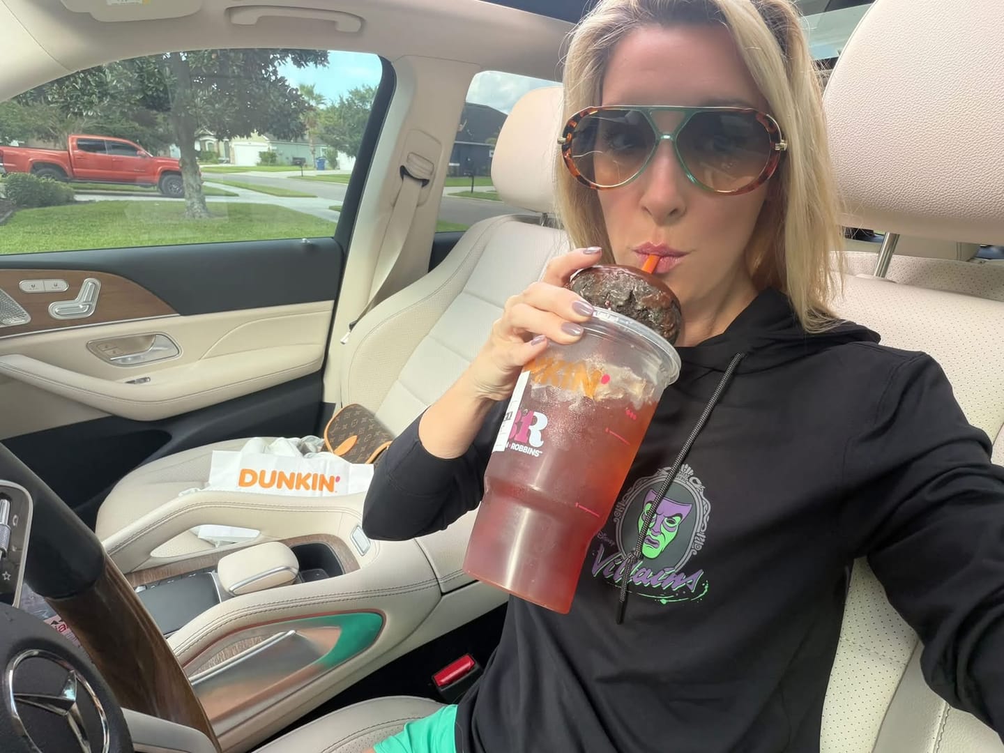 Customer photo review of Disney "Sinister Smirks" – Performance Hoodie