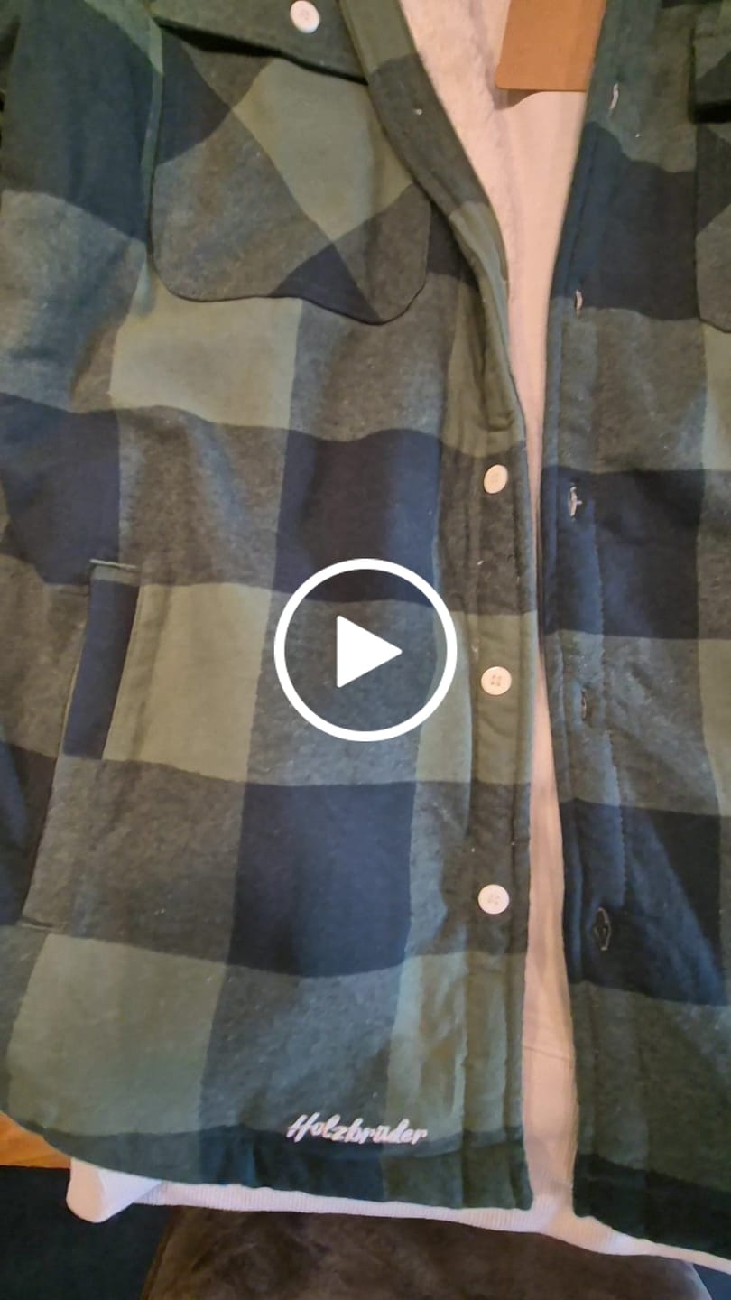 Customer video review of Holzbrüder® Flanelljacke – Outlander (Green-Pine)