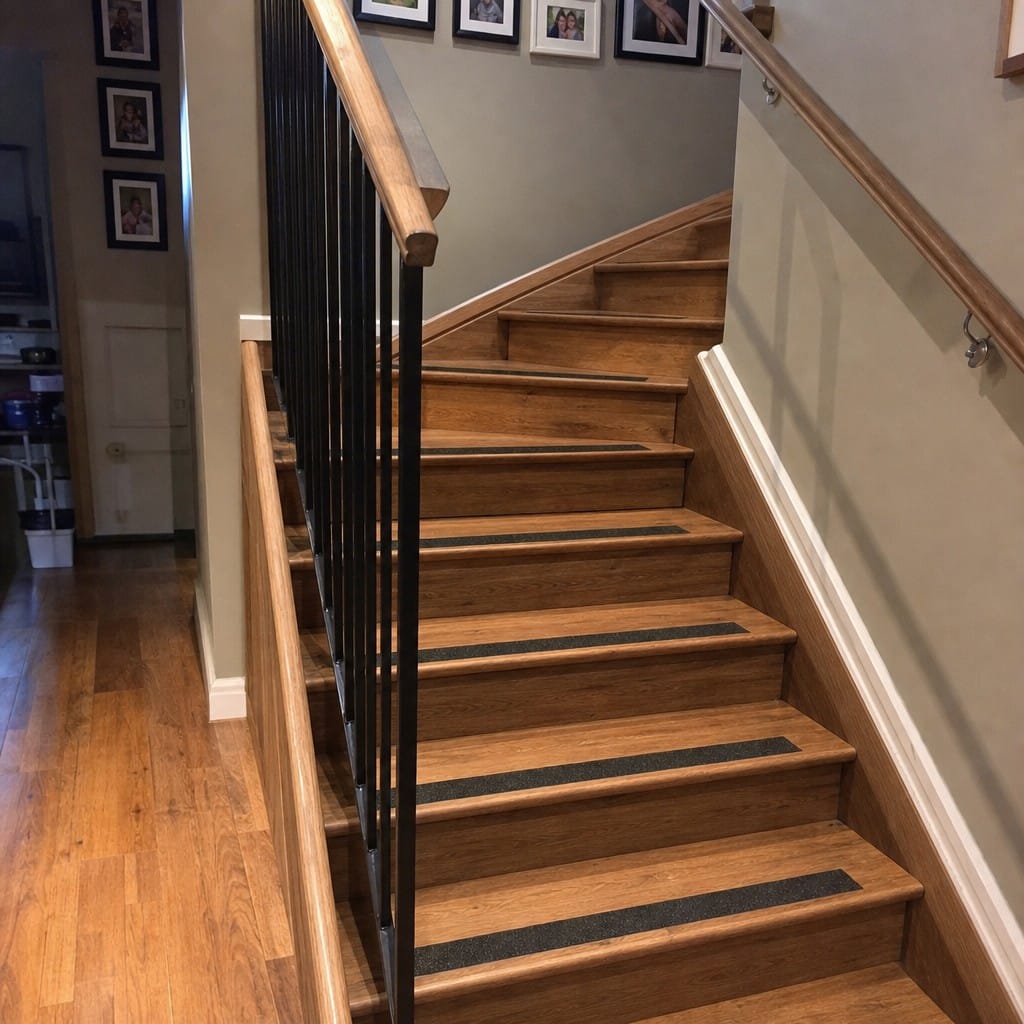Customer photo review of 25mm Carborundum Stair Insert Cut to Any Size