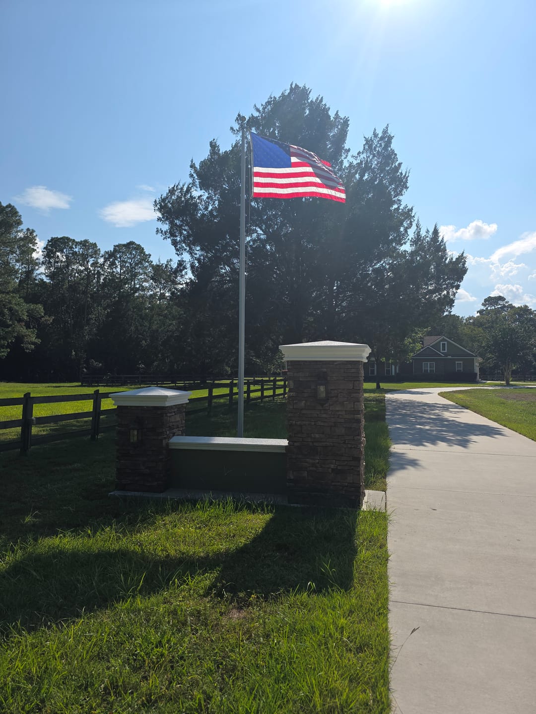 Customer photo review of 5' x 8' American Flag
