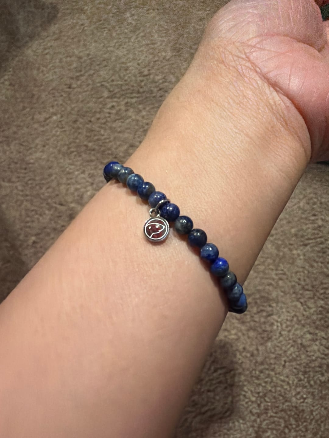 Customer photo review of Lapis Lazuli Bracelet Mini