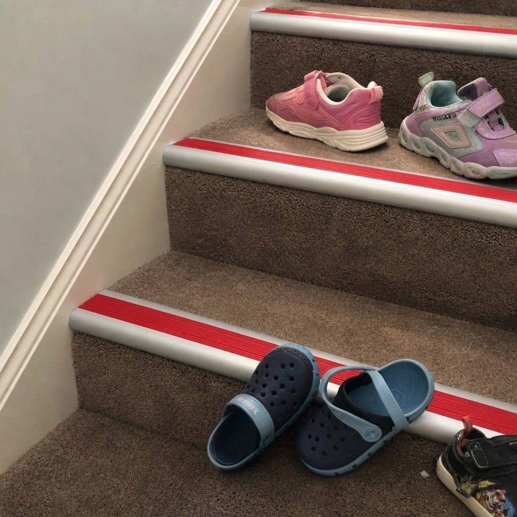 Customer photo review of Aluminium Bullnose Stair Nosing 66.5x30mm, Cut to Size 700-3200mm