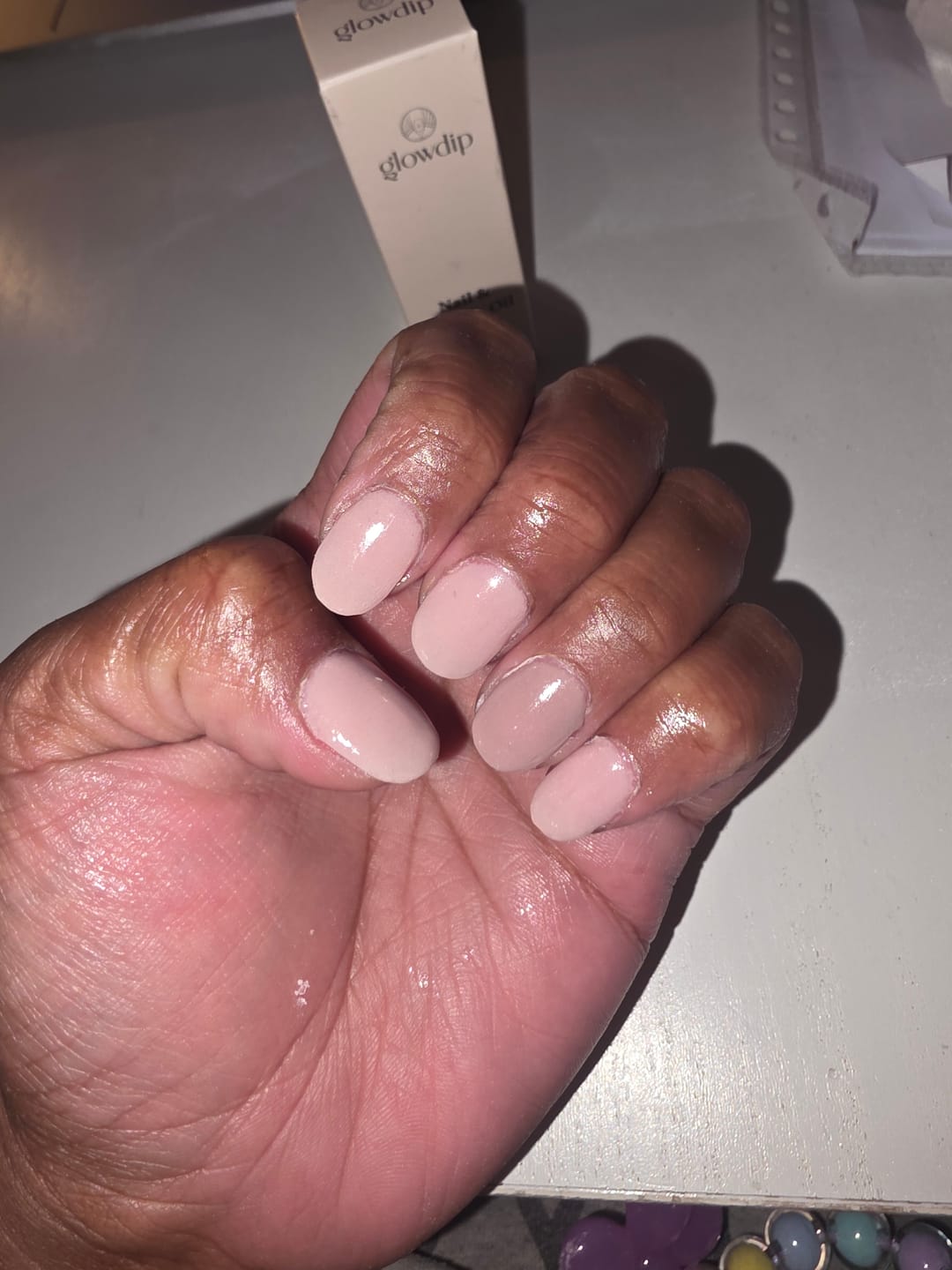 Customer photo review of Caramel Macchiato Dipping Powder