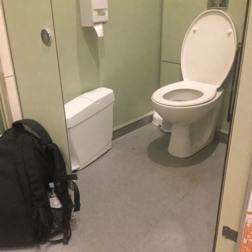 Customer photo review of White Pedal Operated Sanitary Bin, 15 Litre – Commercial Washroom Waste Disposal Unit