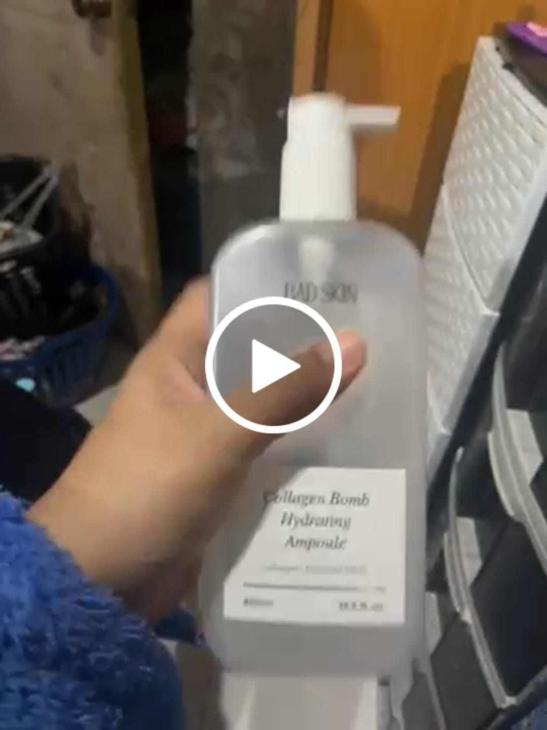 Customer video review of Bad Skin™ Korean Collagen Bomb Hydrating Ampoule