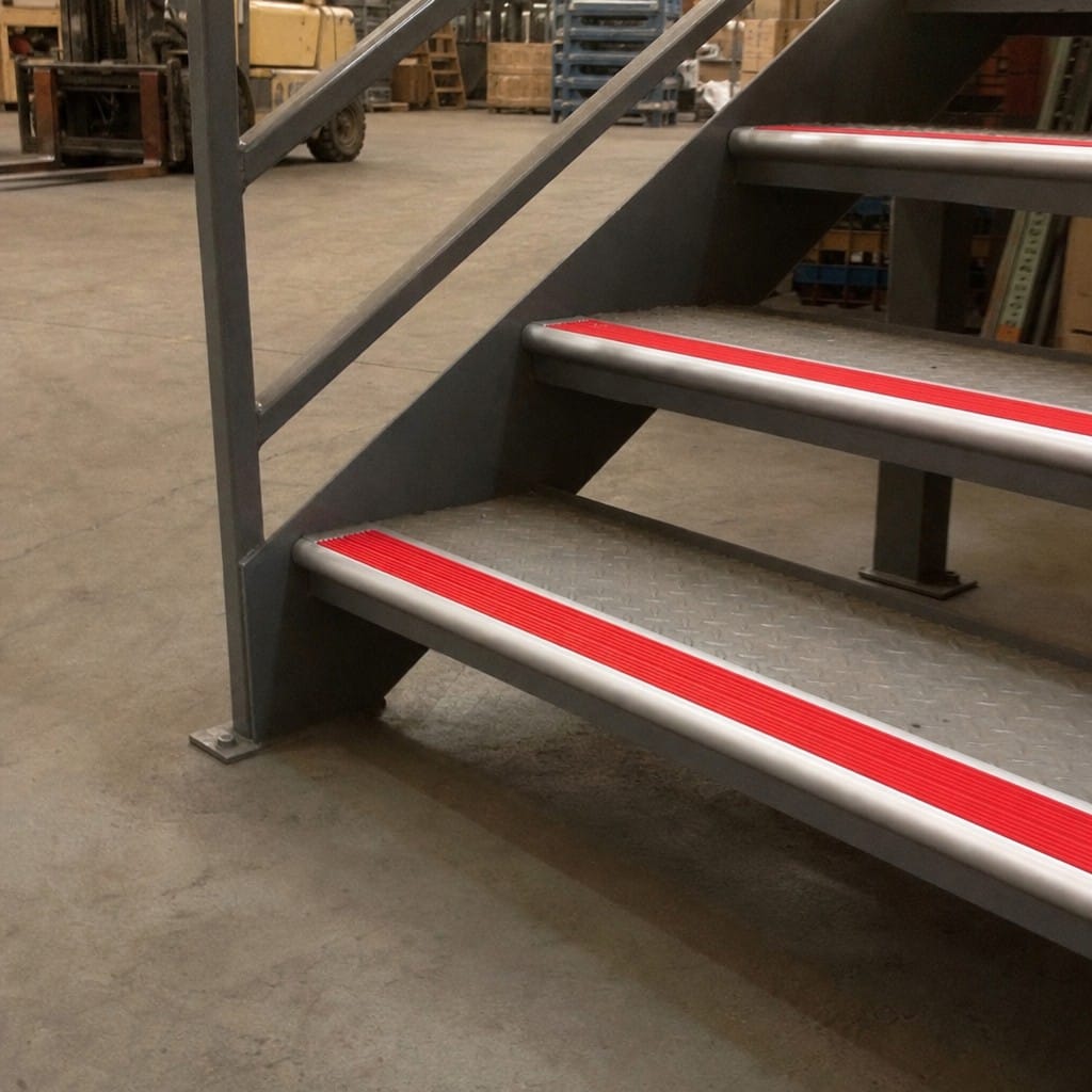 Customer photo review of Aluminium Bullnose Stair Nosing 66.5x30mm, Cut to Size 700-3200mm