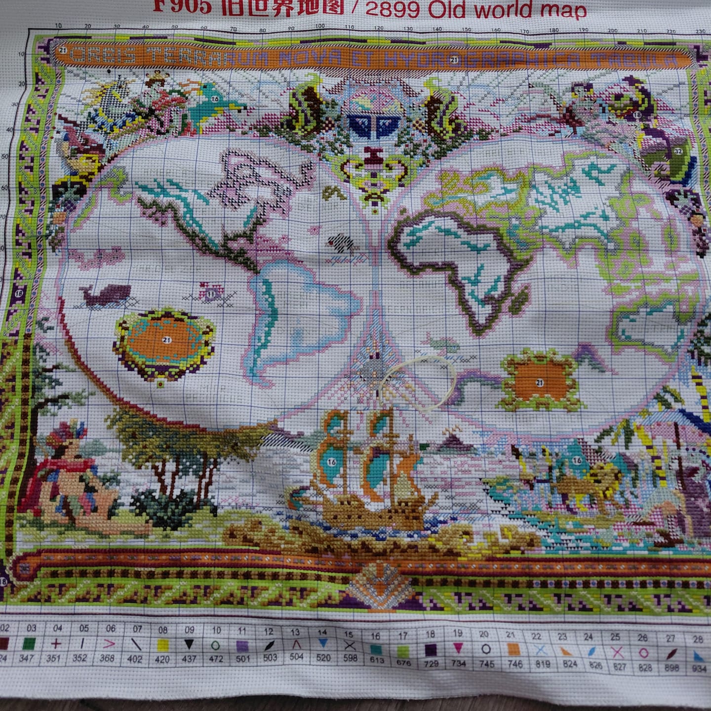 Customer photo review of Old world map