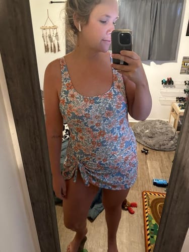 Customer photo review of Emoswim - Badekleid Badeanzüge für Damen Bauchweg Badekleider Rock Bademode