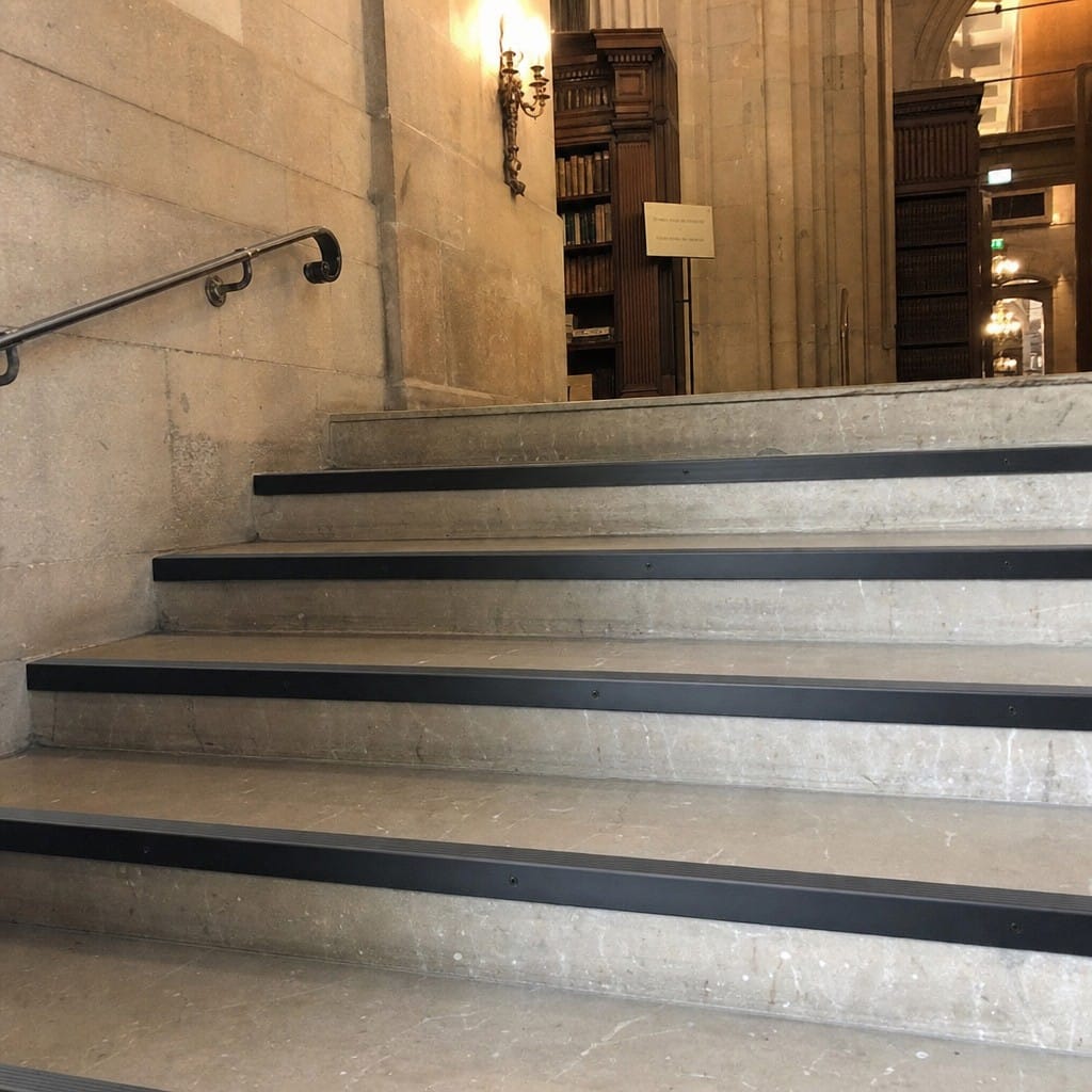 Customer photo review of Aluminium Stair Nosing 62x32mm Square Edge Cut to Any Size