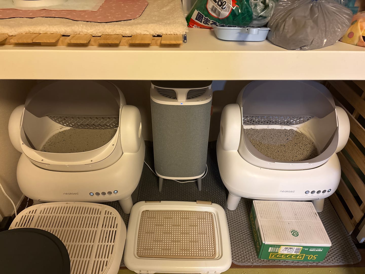 Customer photo review of Neakasa 猫トイレ用汚れ防止シリコンパッド・シール