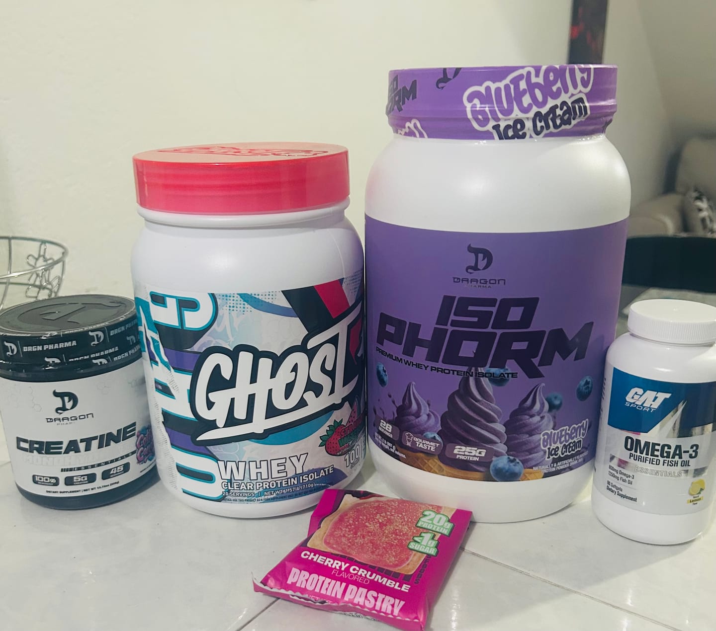Customer photo review of GHOST WHEY CLEAR ISOLATE 20 SERV
