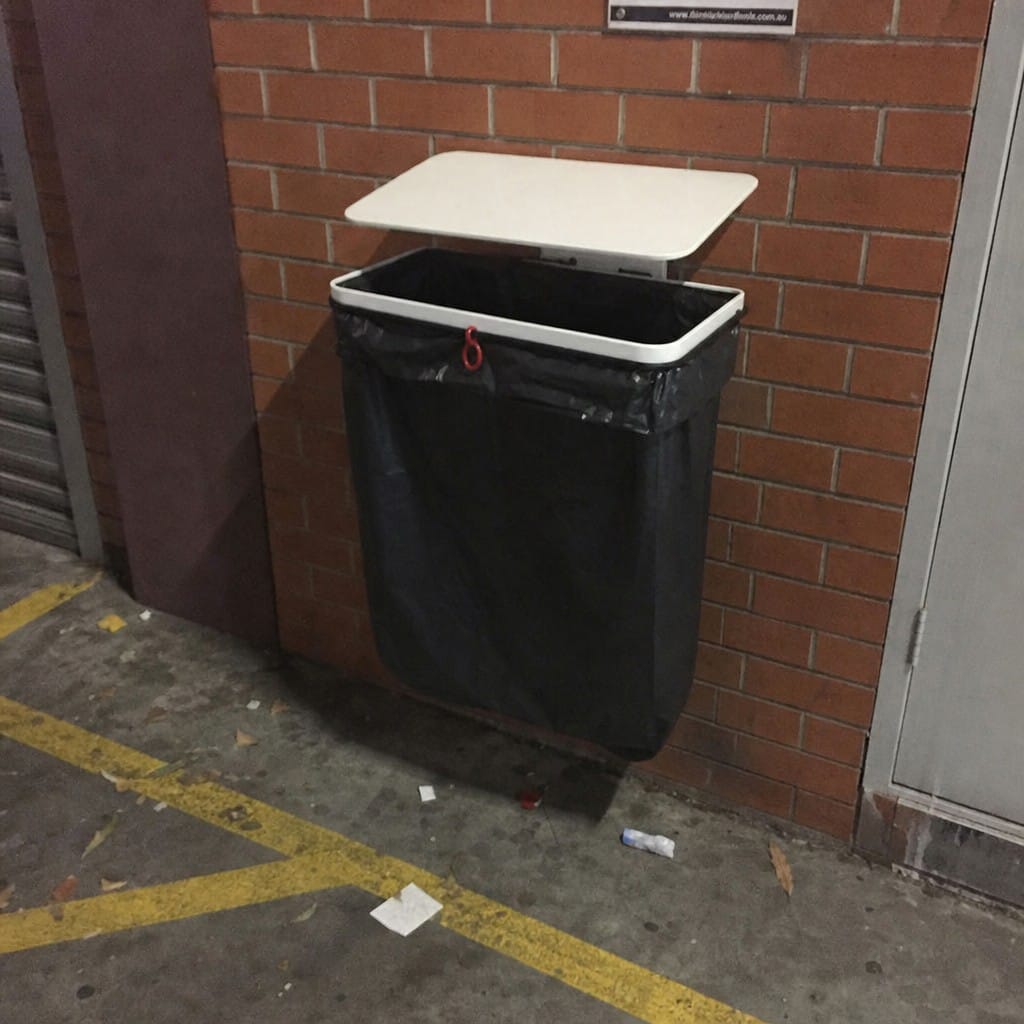 Customer photo review of Wall Mounted Steel Sack Holder – With or Without Lid, Indoor & Outdoor Waste Sack Frame