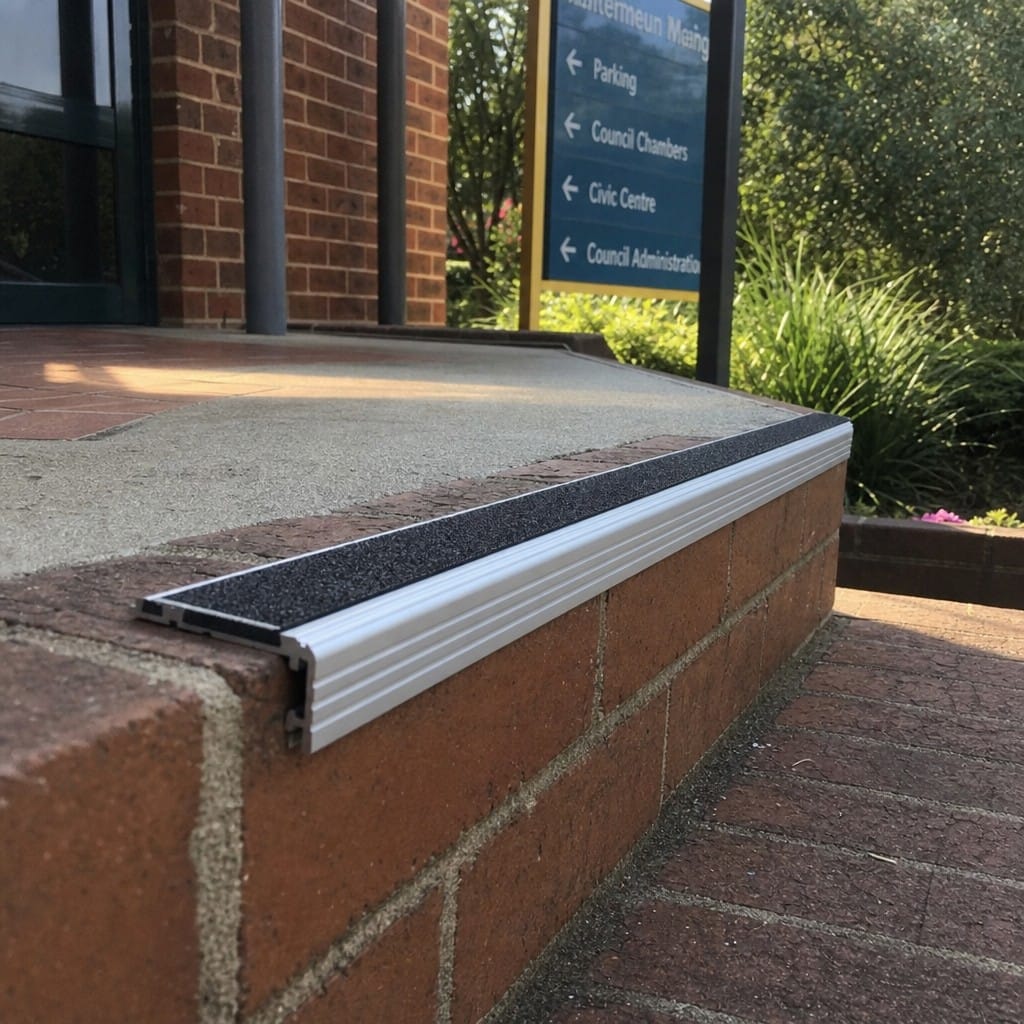 Customer photo review of Carborundum Stair Tread Extender 82.5mm Cut to Any Size