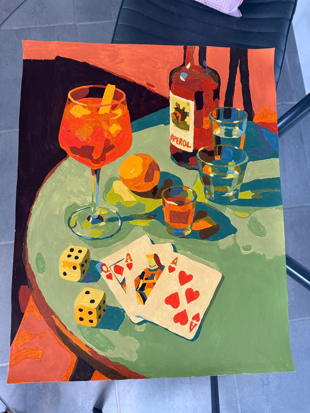 Customer photo review of Drink & Play | Paint by Number