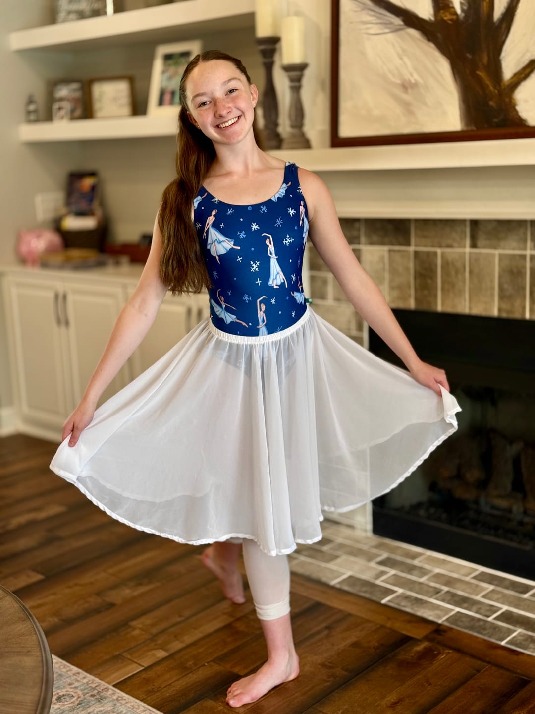 Customer photo review of SMALL HOLIDAY MYSTERY LEOTARD  READY TO SHIP  FINAL SALE