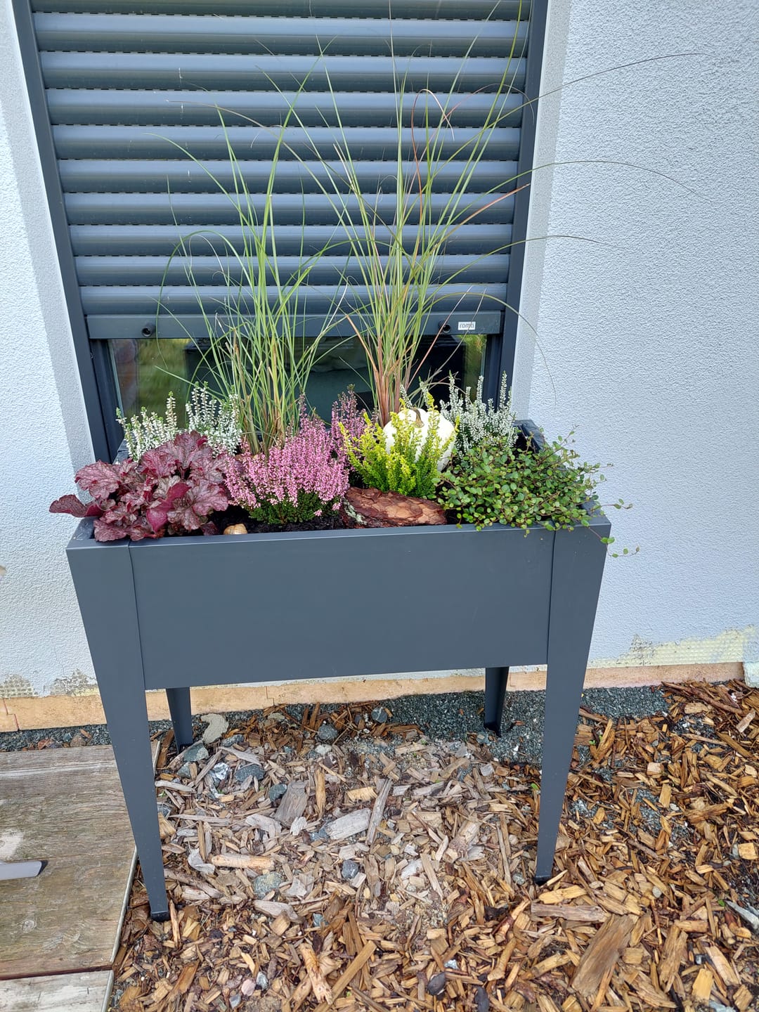 Customer photo review of Hochbeet HB8 | pulverbeschichtet in Anthrazit (RAL7016) | 74x40x80 cm