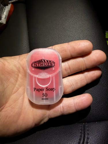 Customer photo review of PAPER SOAP
