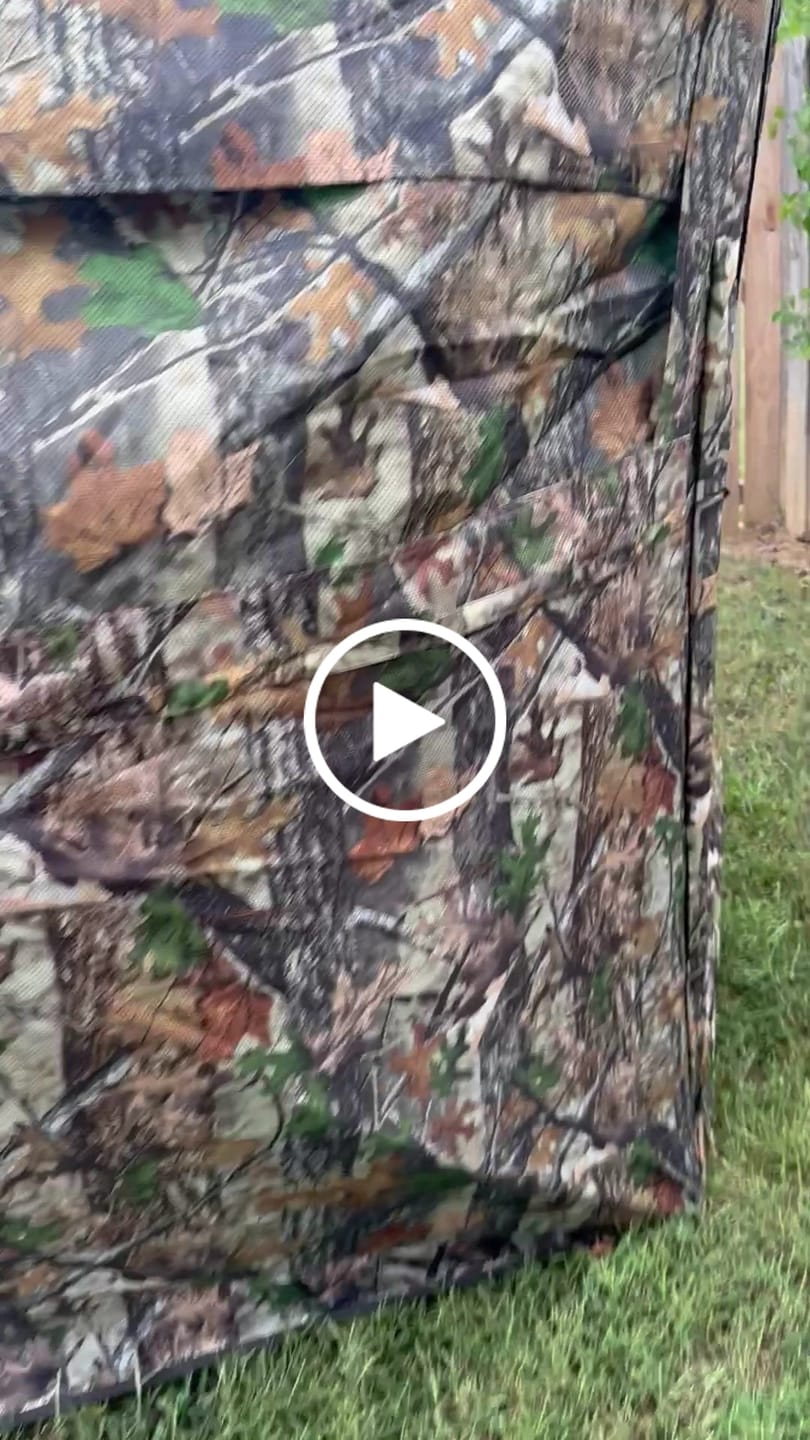 Customer video review of Vis Series See Through Hunting Blind, Pop Up Ground Deer Blind