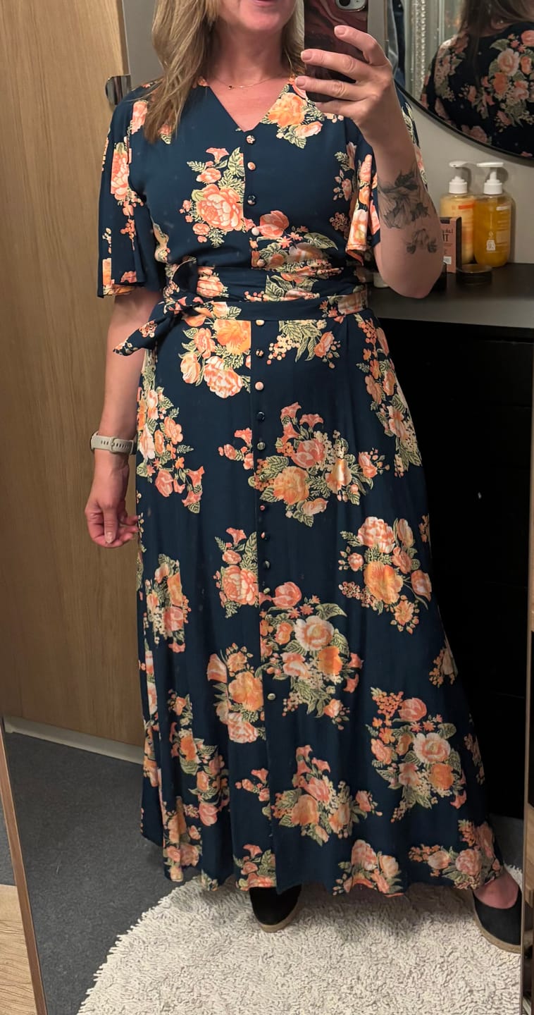 Customer photo review of Monika dress - lang kjole - ziggy floral