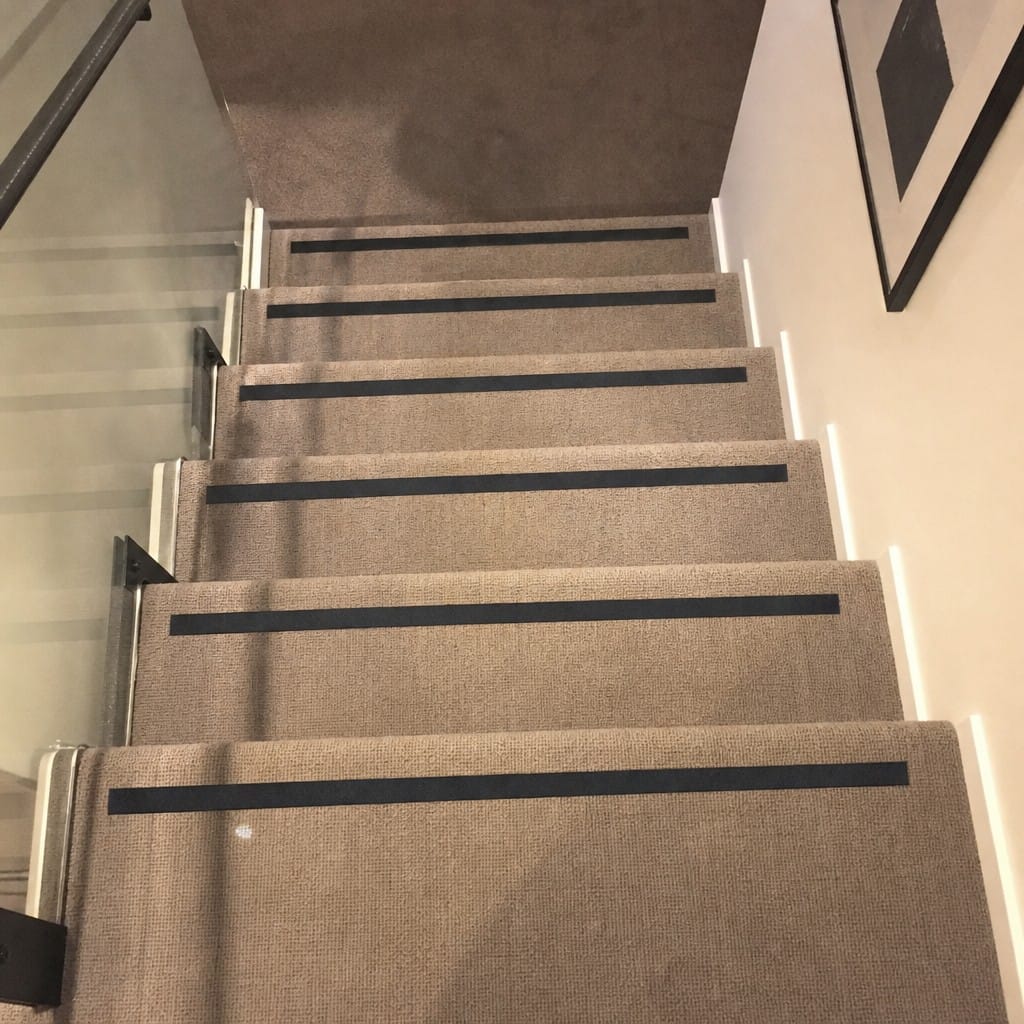 Customer photo review of Non-Slip Stair Tread Insert 8mm Cut to Any Size