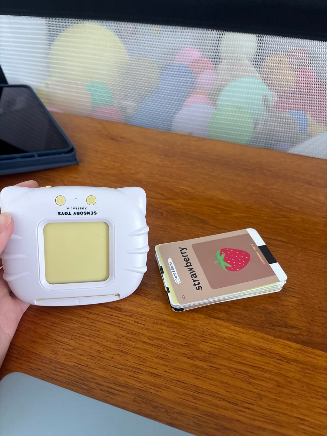 Customer photo review of AussieMate™ - Australian Accent Audible Flashcard Device